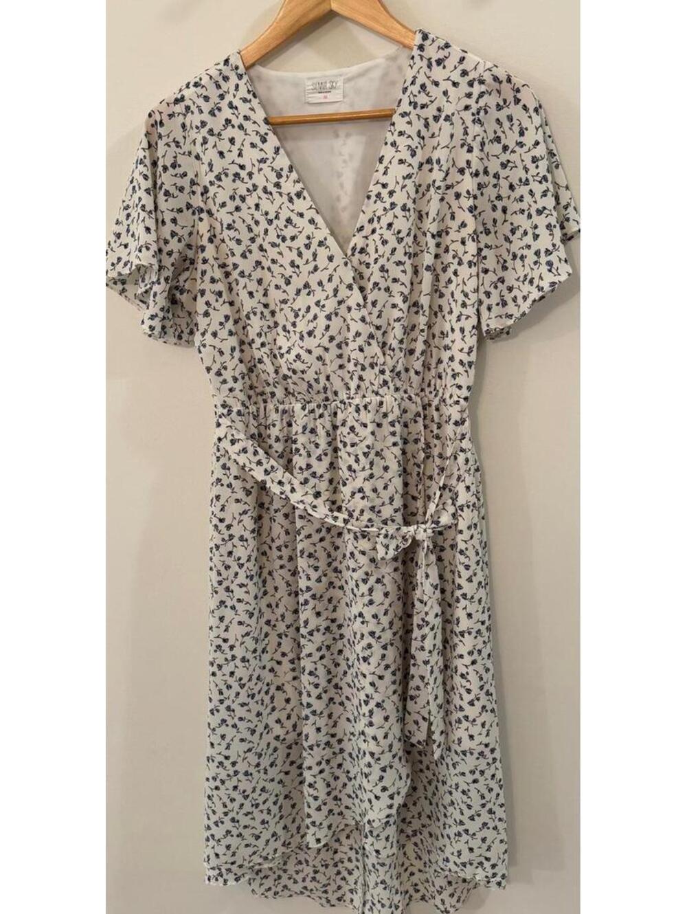 Sienna Sky Floral Wrap Dress with Belt